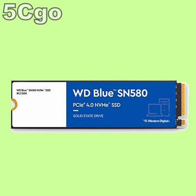 5Cgo🏆權捷 台灣公司貨WD 藍標 SN580 2TB 2T 1TB 1T 500GB 500G M.2 PCIe 4.0 NVMe SSD 保固5年 含稅