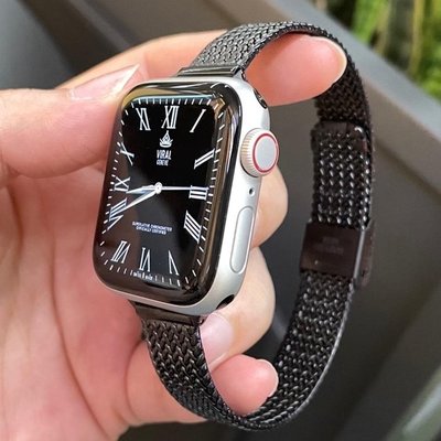 森尼3C-蘋果手錶錶帶applewatchs8/ultra 編織金屬小蠻腰iwatch76SE5432不銹鋼-品質保證