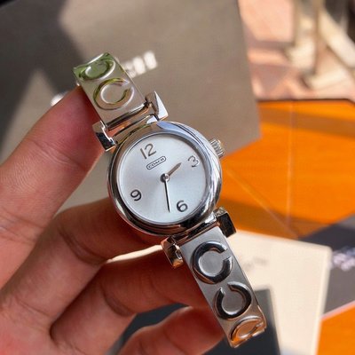 【熱賣精選】2020SS  Coach 女款 手錶 腕表 C型圖樣錶帶 簡潔風格 時尚百搭