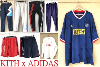 BLACK全新KITH x adidas Soccer Match世足賽紀念Jersey金箔BOX足球衣/短褲/短T
