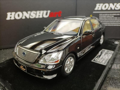HONSHUart 1 18 凌志豐田雷克薩斯汽車模型 Lexus LS430 UCF30 黑