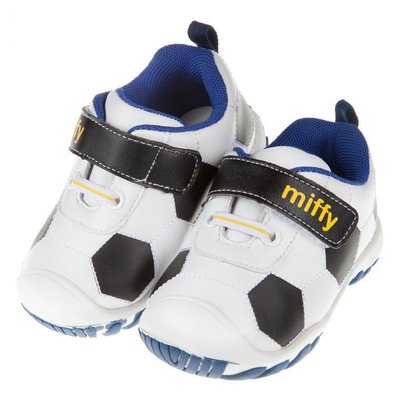 童鞋(13.5~16公分)Miffy米飛兔黑色足球寶寶學步鞋L7Y012D