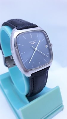瑞士原裝浪琴LONGINES,日期顯示,原裝龍頭.不鏽鋼手動上鍊古董機械錶