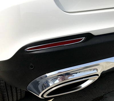 🐾賓士奔馳平治Benz GLC X253 2015~2020 鍍鉻銀 後反光片框 燈框 裝飾 後保桿改裝