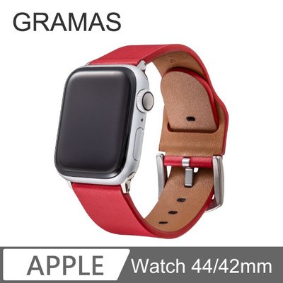 KINGCASE (現貨) Gramas Apple Watch 42/44mm 義大利真皮錶帶錶鏈