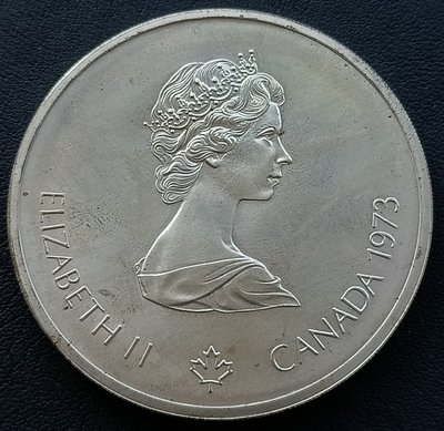 加拿大   1976蒙特婁奧運    10元  1973年     大型銀幣(92.5%銀)   1895