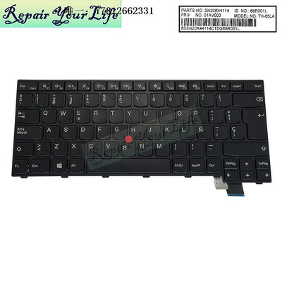 電腦零件適用于聯想 lenovo T460S T470S 筆記本電腦鍵盤 背光 SP筆電配件