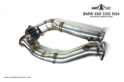 【YGAUTO】BMW E60 535i N54 MACH5 全新升級 高流量帶三元催化頭段 當派 排氣管 底盤