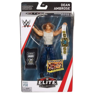 [美國瘋潮]正版WWE Dean Ambrose Elite #58 Action Figure DA洲際冠軍精華版公仔