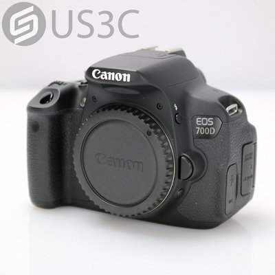 【US3C-桃園春日店】【一元起標】公司貨 Canon EOS 700D 1800萬像素 支援FHD拍錄影 實時預覽濾鏡效果 單眼相機 二手相機