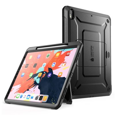 適用於iPad Pro 12.9 Case 2018 SUPCASE全身堅固保護套，帶屏幕保護裝置和支架/ 筆槽