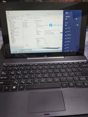 ASUS T100TA 原廠windows 8.1 變形 觸控 筆電 可當平板使用 變型筆電 64G 含基座