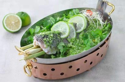 下殺 《ulklk601》泰國餐具魚盤青檸檬鱸魚爐烤魚爐水煮魚不銹鋼爐加熱型泰式爐用具