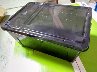 @天然呆@紅蚯蚓/鼠婦 觀察養殖盒(小)(19*12.5*H7.5cmcm)黑色透明