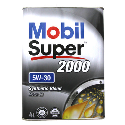 【易油網】MOBIL SUPER 2000 5W30 境內版 日本鐵罐 4L