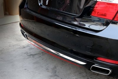 【頂級汽車精品】BMW 寶馬 F01 F02 7系 730Li 740Li 專用 後保桿 保險桿飾條 裝飾亮條 車身飾條