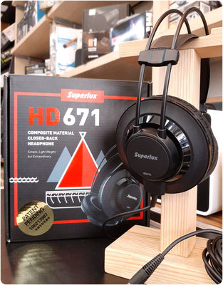 ♪♪學友樂器音響♪♪ Superlux 舒伯樂 HD671 耳罩式監聽耳機 涼感耳罩 可清洗 錄音 混音