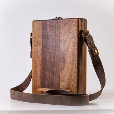 木盒挎包 野外寫生鉛筆盒 作家信使木盒