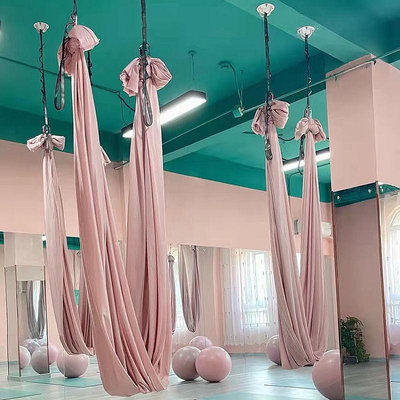 空中瑜伽吊床家用反重力瑜伽伸展帶懸掛式微彈力吊帶吊繩瑜伽館用
