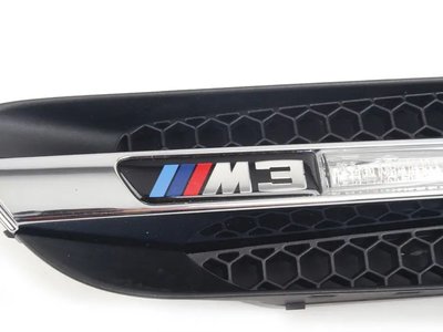【樂駒】 BMW 原廠 葉子板 飾板 飾蓋 E90 M3 M款 ///M 亮面 鍍鉻 蜂巢狀 空力 外觀 改裝 套件