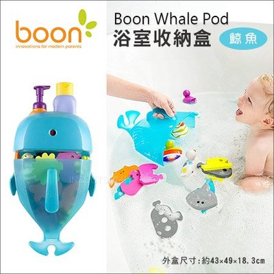 ✿蟲寶寶✿【美國Boon】浴室收納盒 - 藍色鯨魚 收納洗澡玩具 洗澡用品