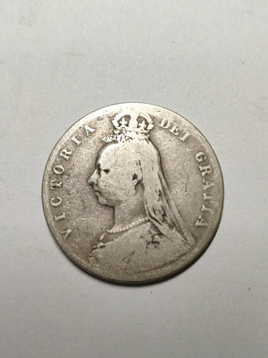 英國維多利亞女王1889年半克朗