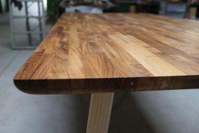 實木餐桌 柚木餐桌 北歐風餐桌 全實木非貼皮