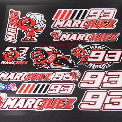 [FGP] 反光貼紙 一套11張 MARC MARQUEZ MM93 小螞蟻 HRC SHOEI MotoGP 防水套貼