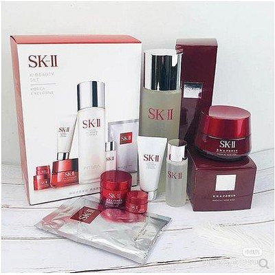 SK-ii SK-ll SK2 SK韓流美肌七件套 護膚套裝 sk2神仙水 大紅瓶面霜 面膜 清瑩露 潔面乳【柏優小店】