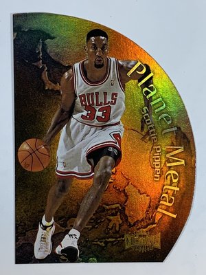 1998-99 SkyBox Metal Planet #3 Scottie Pippen Chicago Bulls