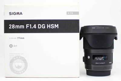 【高雄青蘋果3C】SIGMA 28MM F1.4 DG HSM ART版 FOR CANON 二手鏡頭#88231
