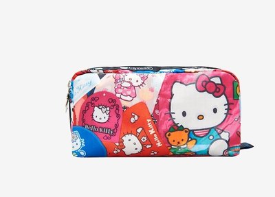 ♥ 小花日韓雜貨 ♥ 新款Lesportsac 6511 hello kitty手拿包收納包化妝包筆袋