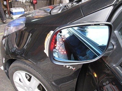 (柚子車舖) 豐田 2006-2013 YARIS 鍍鉻雙箭頭LED方向燈後視鏡片 可到府安裝 專用卡榫b
