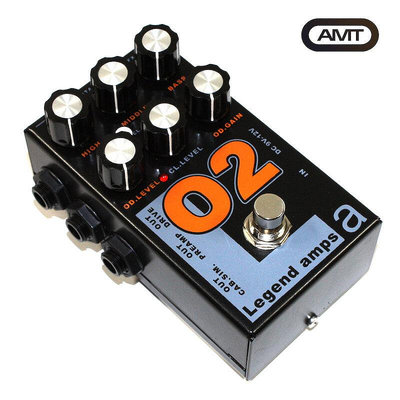 易匯空間 【新品樂器】AMT O2 俄產手工電吉他失真單塊效果器 音箱模擬orange箱頭 包郵YY1066