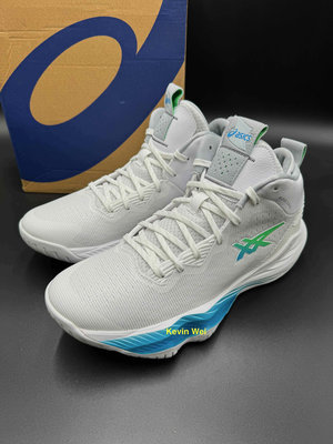 asics 亞瑟士 Nova Surge 2 白藍綠 1061A040-102 籃球鞋 US10