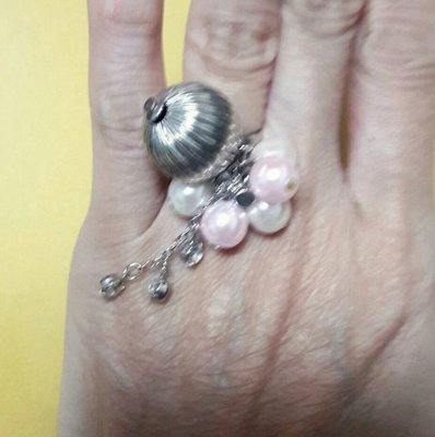 限量現貨#潮款人工珍珠造型戒指
