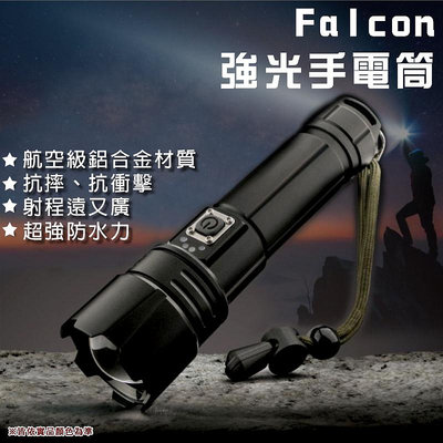 【大山野營】Falcon L4000 強光手電筒 LED照明 鋁合金手電筒 夜遊 野營 居家 露營