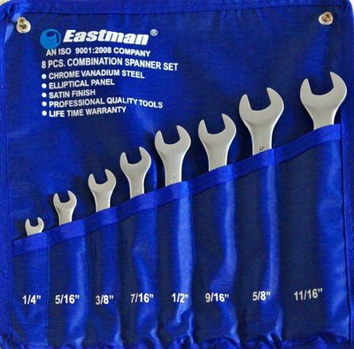 【歐洲進口工具】伊士曼 8件組 英制 收納專家 原廠收納袋 任何廠牌板手都可以裝 國際標準規格 品質保證