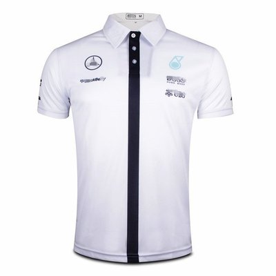 【熱賣精選】Mercedes-Benz梅賽德斯F1賽車服短袖T男polo衫素色t恤汽車機AMG漢密爾頓omp車隊服-LK