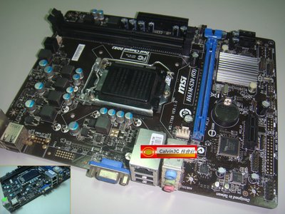 微星 MSI H61M-S20 MS-7788 1155腳位 Intel H61晶片 2組DDR3 2組SATA內建顯示