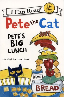 ＊小貝比的家＊ICR: PETE THE CAT: PETE'S BIG LUNCH /MY FIRST/平裝/3~6歲