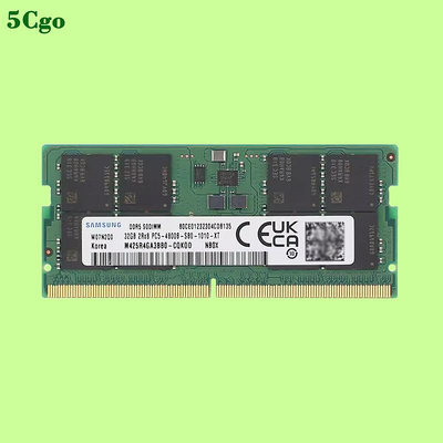 5Cgo【含稅】全新Samsung/三星 DDR5 8G 16G 32GB 4800/5600MHz筆電記憶體 雙通道