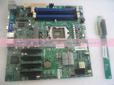超微X9SCM-F主板 C204芯片組 戴遠程 LGA1155針腳單路伺服器主板