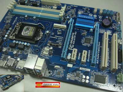 技嘉 GA-Z77P-D3 1155腳位 Intel Z77晶片組 4組DDR3 5組SATA 內建HDMI mSATA