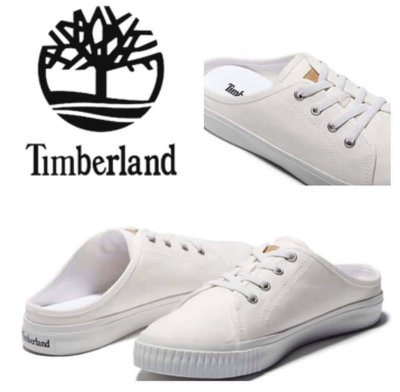 Timberland 白色懶人鞋 7.5號