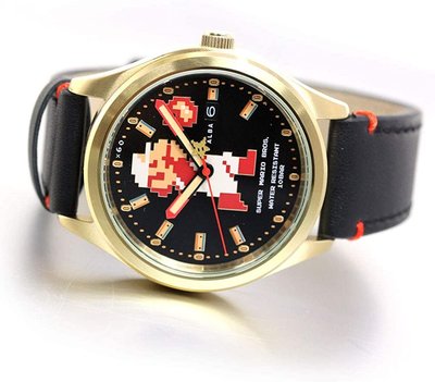日本正版 SEIKO 精工 ALBA ACCA701 超級瑪利歐 瑪利歐 手錶 機械錶 皮革錶帶 日本代購