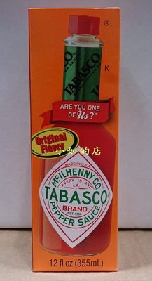 【小如的店】COSTCO好市多代購~TABASCO 泰式辣椒醬-原味(每瓶355ml)玻璃瓶 5781