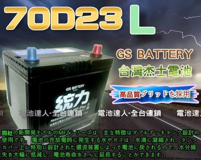 【鋐瑞電池】GS 杰士 70D23L 統力 汽車電池 現代 IX35 GETZ 75D23L 85D23L 90D23L