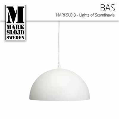 【Alex】瑞典 Markslojd BAS 金屬白色吊燈 / E14 (原裝進口) 買到賺到售完為止