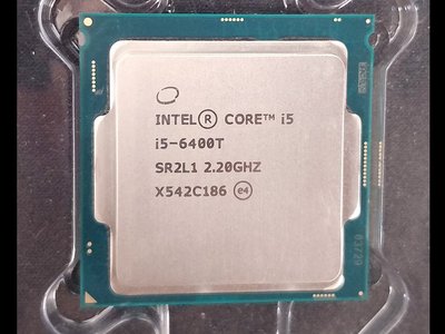 【含稅】Intel Core i5-6400T 2.2G 6M 4C4T 1151 低功耗 35W 正式CPU 一年保
